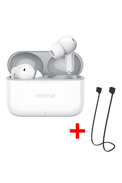 Choice5 سماعات أذن لاسلكية realme T200 بيضاء مع تقنية البلوتوث 5.4 وخاصية تقل...