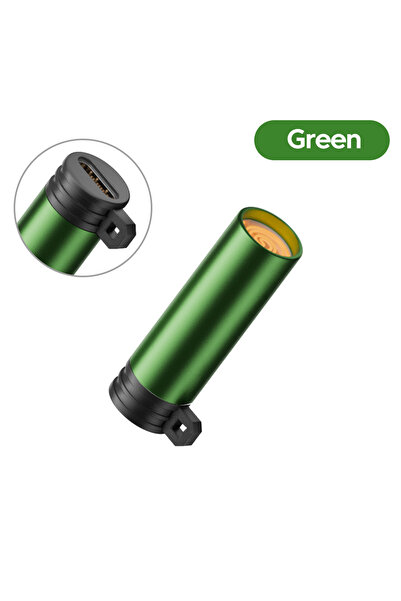 Choice3 ولاعة سجائر محمولة خضراء من النوع C، تعمل بنفخ الهواء، مزودة بمنفذ US...