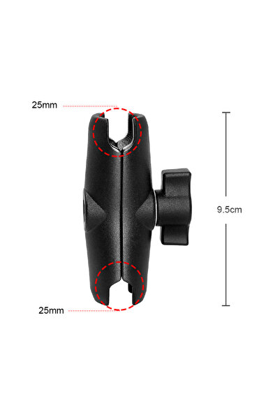 Choice1 حامل ذراع مزدوج من سبائك الألومنيوم للدراجات الهوائية، 9.5 سم، حامل ت...