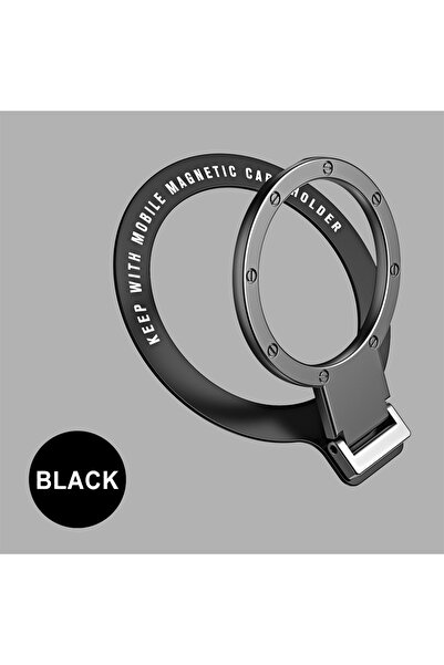 Choice1 Black Foldable Magnetic Ring Holder For MagSafe Multi Angle Adhesive ...