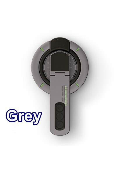 Choice حامل حلقات مغناطيسي معدني رمادي اللون، يدور 360 درجة، مناسب لجميع أجهز...