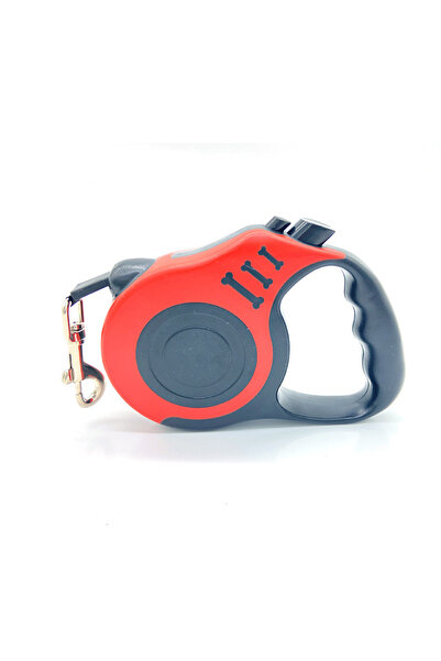 choice2 طوق كلاب أحمر من النايلون المتين بطول 3 أمتار و5 أمتار، قابل للسحب ال...