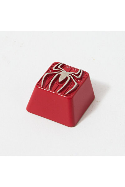 Choice1 Red 3D Spider Emblem Metal Keycap Zinc Alloy Artisan Red Black MX Swi...