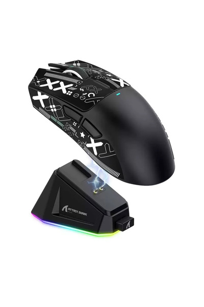 choice2 Black Attack Shark X11 Mouse Lightweight Paw3311 E-Sports Game The Th...