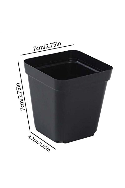 Choice1 7cm 50Pcs Seedling Pots Square Plant Seeding- Planting Cup Plastic De...