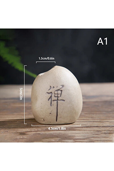 Choice6 A1 Mini Ceramic Vase Imitated Stone Flower Arrangement Decor ponic Fl...