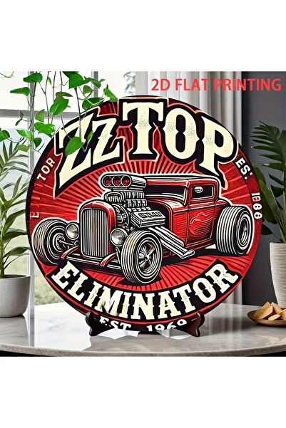 Choice 20x20 2D Flat, 1pc ZZ Top Eliminator Hot Rod Car Tin Sign - Vintage He...