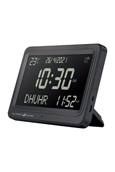 Choice3 Black Black Screen Azan Alarm Clk Islamic Temperature Decoration Musl...