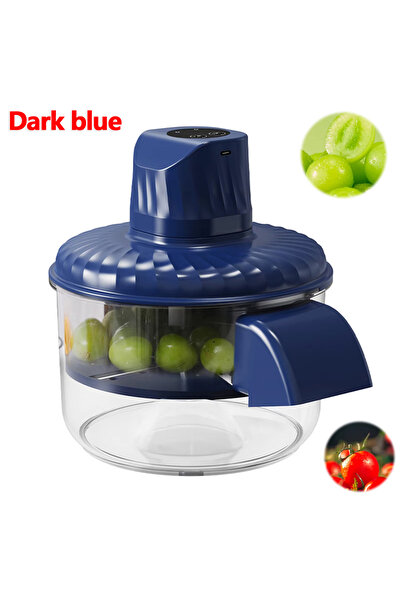 Choice Dark Blue Rechargeable Fruit Peeler Automatic Electric Grape Peeler Ma...