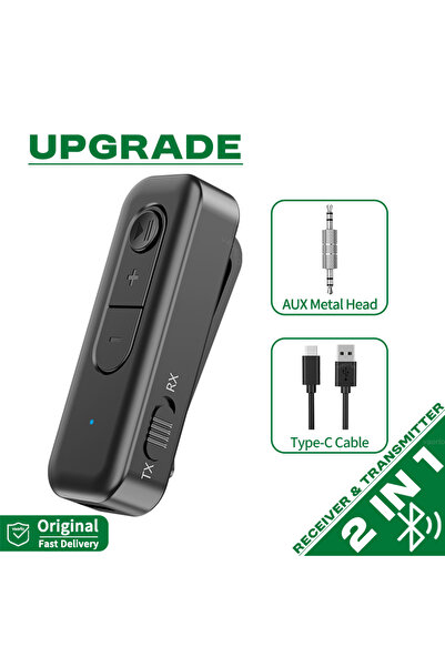 Choice جهاز استقبال وإرسال صوت بلوتوث 5.3 قياسي 2 في 1، ستيريو مع ميكروفون، م...