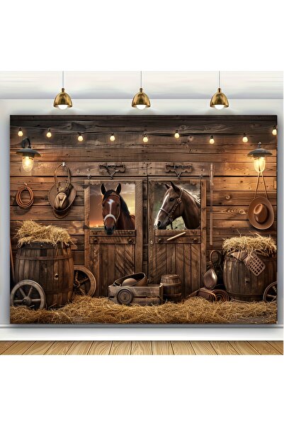 choice2 خلفية باب حظيرة رعاة البقر الغربية متعددة الألوان مقاس 150 × 210 سم، ...