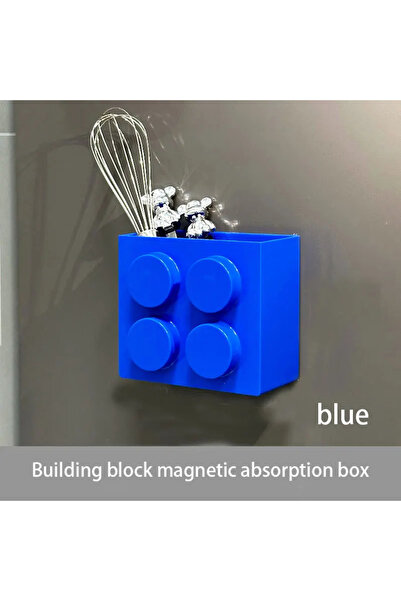 Choice3 Blue Magnetic wall-mounted narrow-edge kitchen straw, cling film stor...