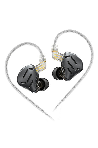 Choice سماعات أذن هجينة سوداء بدون ميكروفون KZ ZAX 7BA 1DD 16 وحدة، معدنية، ع...