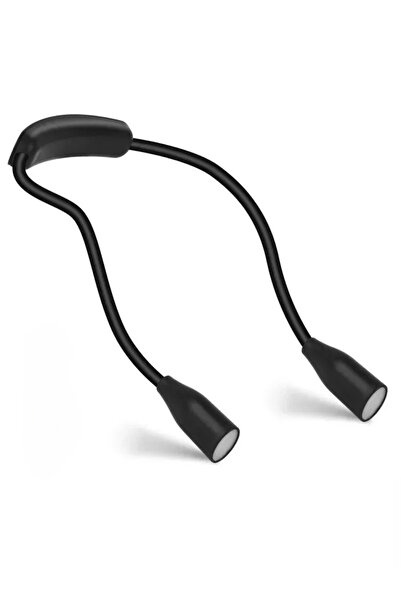 Choice Black LED Reading Neck Light Book Lamp 360° Flexible Arm Reading Book ...