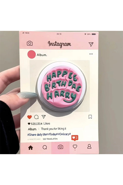 Choice حامل مغناطيسي جديد لطيف على شكل حرف إنجليزي وردي اللون، قطعة واحدة، يد...