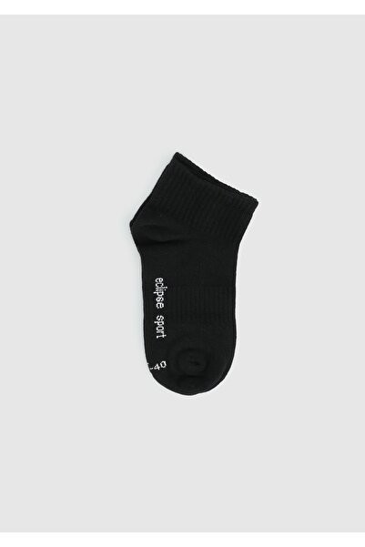 Eclipse Sport Cream Es005 Black Half Sport Single Socks