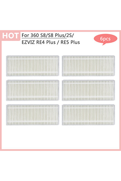 Choice1 16 لـ 360 S8 S8 Plus 2S EZVIZ RE4 Plus RE5 Plus قطع غيار فرشاة جانبية...