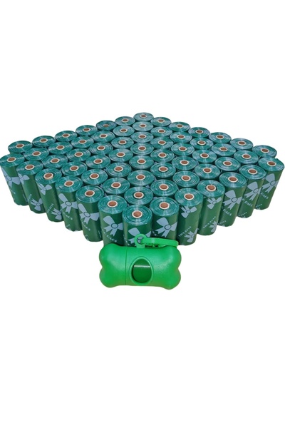 Choice10 30 لفة، لون أخضر عظمي، 900/660/300 كيس فضلات كلاب سميكة للغاية، مع م...