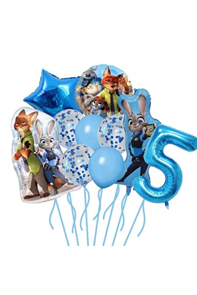 Choice11 كما هو موضح، أزرق 5، ديزني زوتوبيا، رسوم متحركة كاواي جودي نيك بالون...