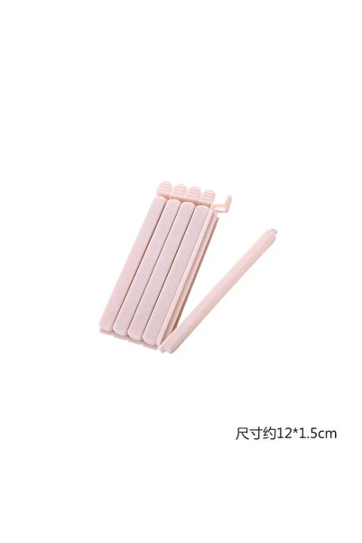 Choice1 مشابك أكياس وردية اللون - 12 سم، 10 قطع، مشابك إغلاق أكياس الطعام وال...