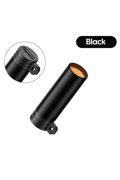 Choice4 ولاعة سجائر محمولة سوداء من النوع C، تعمل بنفخ الهواء، مزودة بمنفذ US...