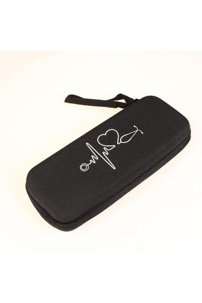 Choice4 غطاء صندوق تخزين سماعات الأذن الطبية، قطعة واحدة، أسود، حقيبة قابلة ل...