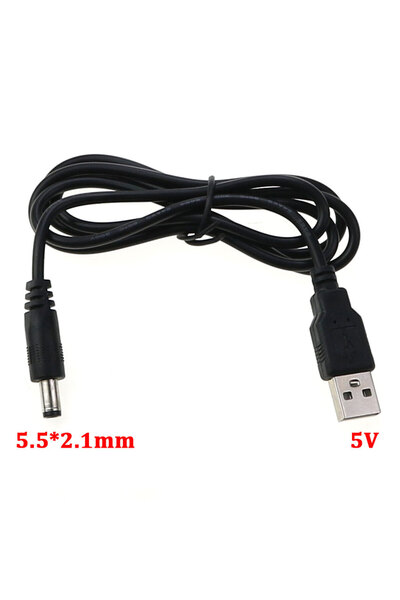 Choice1 5V DC 5.5*2.1mm WiFi to USB A Power Bank Charging Cable Connector DC ...