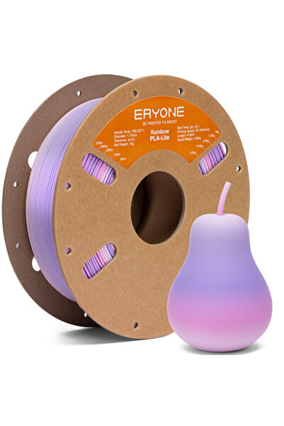 choice2 Lavender ERYONE 1KG PLA Lite Rainbow 3D Printer Filament, Changing Fi...