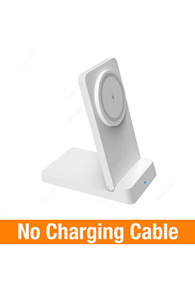 Choice1 محطة شحن لاسلكية سريعة مغناطيسية بيضاء من VIKEFON لأجهزة iPhone 16 و1...