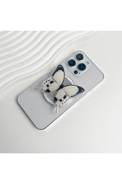 Choice حامل هاتف CX34-05 أكريليك على شكل فراشة، مناسب لأجهزة Magsafe iPhone 1...