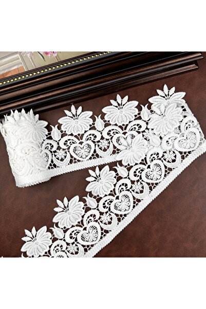 Choice1 1 Yard - 36 Inches WHITE 15 Yards of Ethnic Style Embroidered Lace Tr...
