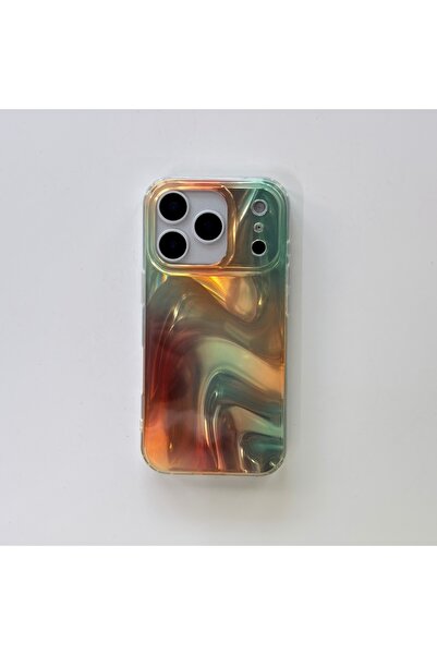 Choice6 iPhone17 Pro Pc + tpu MULTI Fashion Simple Orange Green Color Smudgin...