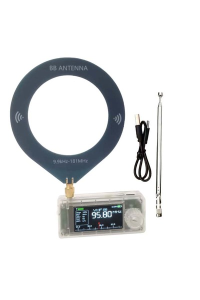 Choice علبة ABS شفافة، غلاف ABS شفاف، راديو صغير SI4732 V3 بتردد 0.5-108 ميجا...