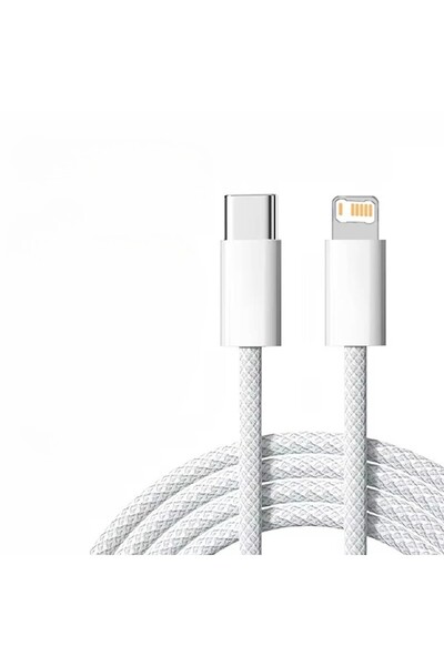 Choice3 كابل PD سريع الشحن 35W مجدول باللون الرمادي بطول 2 متر لأجهزة iPhone ...