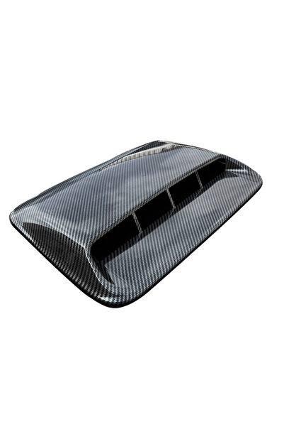 Choice1 قطعة واحدة من الكربون، 40 سم، غطاء فتحة تهوية غطاء محرك السيارة، ملصق...