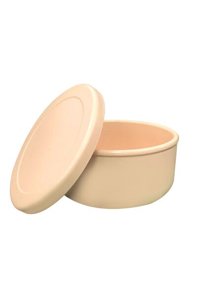 Choice8 علبة غداء دائرية من السيليكون البيج سعة 650 مل، قابلة للتسخين في المي...