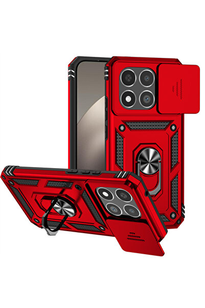 Choice8 غطاء حماية أحمر لهاتف شاومي 15T Pro 5G، جراب مغناطيسي للسيارة، غلاف ه...