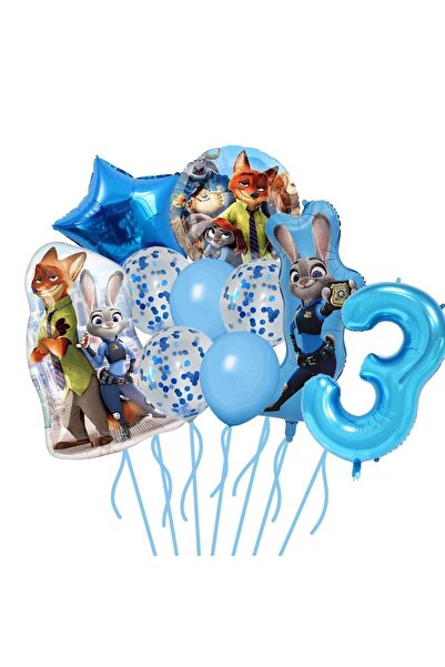 Choice16 كما هو موضح، أزرق 3، ديزني زوتوبيا، رسوم متحركة كاواي جودي نيك بالون...