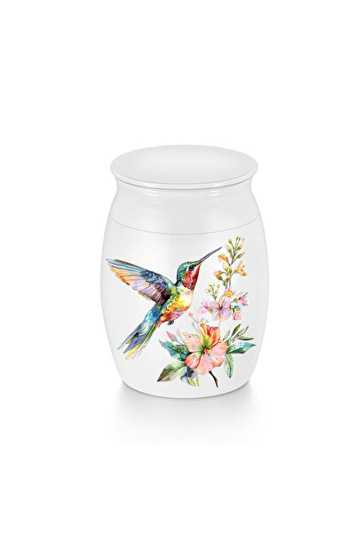 Choice white Mini Hummingbird Urn for Ashes Small Aluminum Alloy Keepsake Cre...