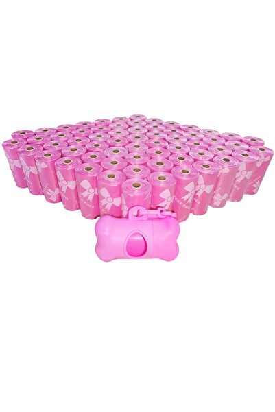 Choice13 30 لفة، لون وردي/أحمر، 900/660/300 كيس فضلات كلاب سميكة للغاية، مع م...