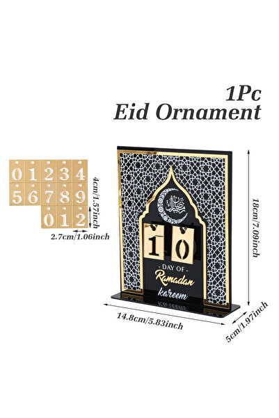 Choice4 style 2 Acrylic Ramadan Countdown Calendar Ornaments Gifts Eid Mubara...