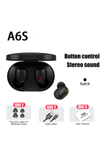 Choice1 سماعات أذن لاسلكية TWS سوداء اللون، بتقنية بلوتوث 5.0، تعمل باللمس، م...