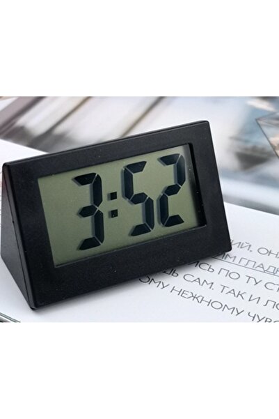 choice2 ساعة صغيرة سوداء، ساعة إلكترونية بسيطة، ساعة بجانب السرير، ساعة للسيا...