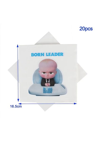 Choice11 other 20pcs napkin Cartoon Bossed Baby Theme Newborn 1st Birthday Pa...