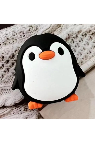 Choice black Penguin Cartoon Cable Protector Cute Charger Protector Cable Win...
