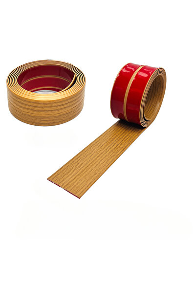 Choice4 قالب تزيين جداري من خشب البلوط الأصفر، قطعة واحدة، 4 سم × 2 متر، سهل ...