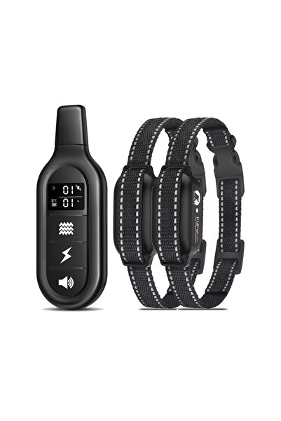 Choice1 2 Collars Electric Dog Training Collar Digital Rechargeable Remote Co...