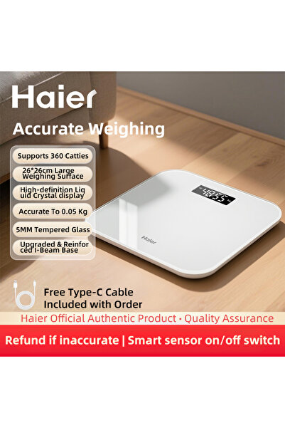 Choice ميزان هاير القابل للشحن، ميزان وزن منزلي رقمي صغير عالي الدقة قابل لإع...