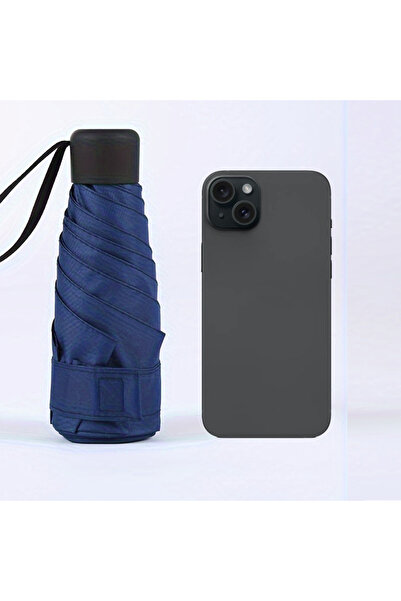 Choice6 Iron 6K Navy Blue Ultralight Mini Pket Women's Small Windproof Foldin...