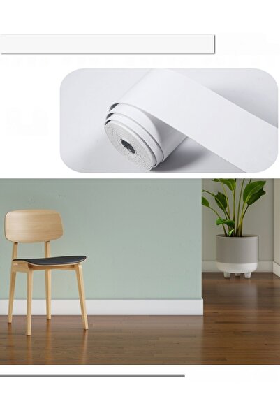 Choice5 ملصقات أرضية بيضاء ذاتية اللصق من الرخام، قطعة واحدة، بطول 5 أمتار/19...